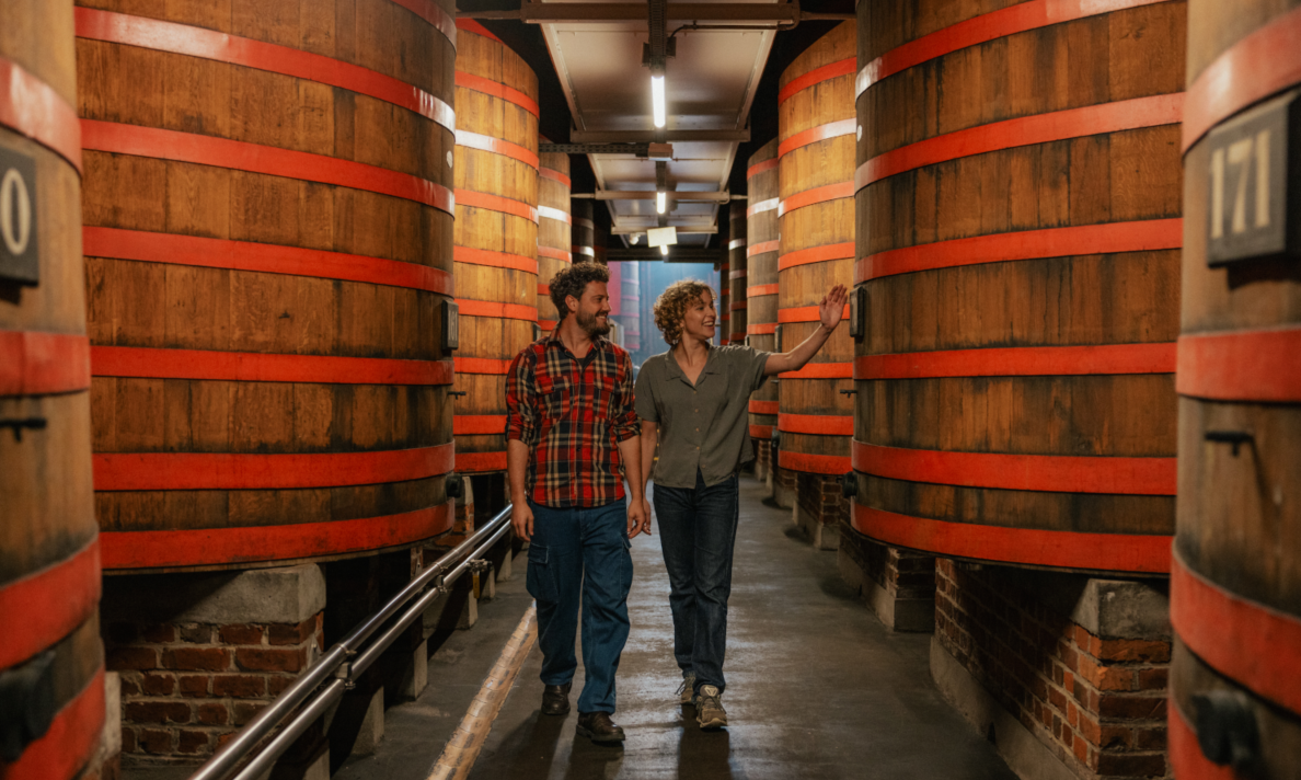 Tussen de foeders van Brouwerij Rodenbach