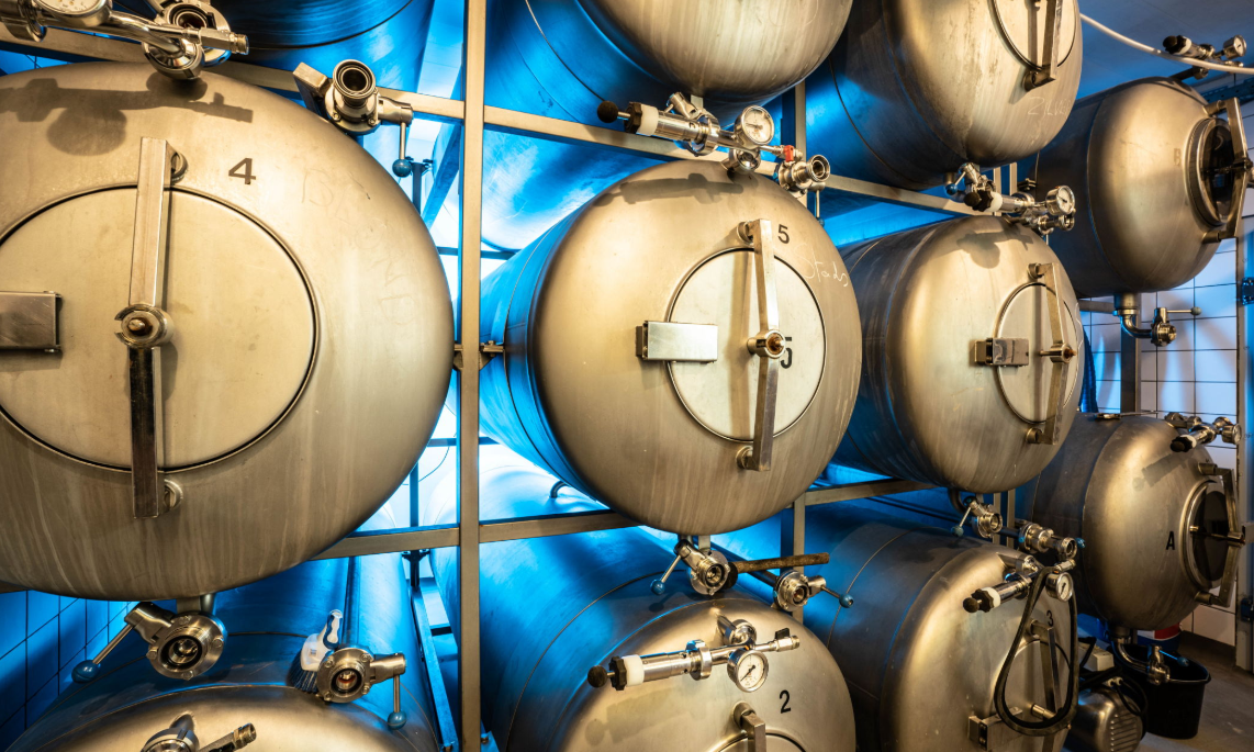 Tanks van Stadsbrouwerij de Drie Ringen