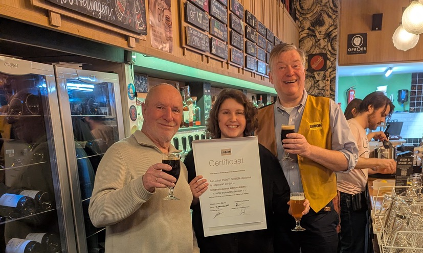 Uitreiking StiBON bierambassadeur certificaat