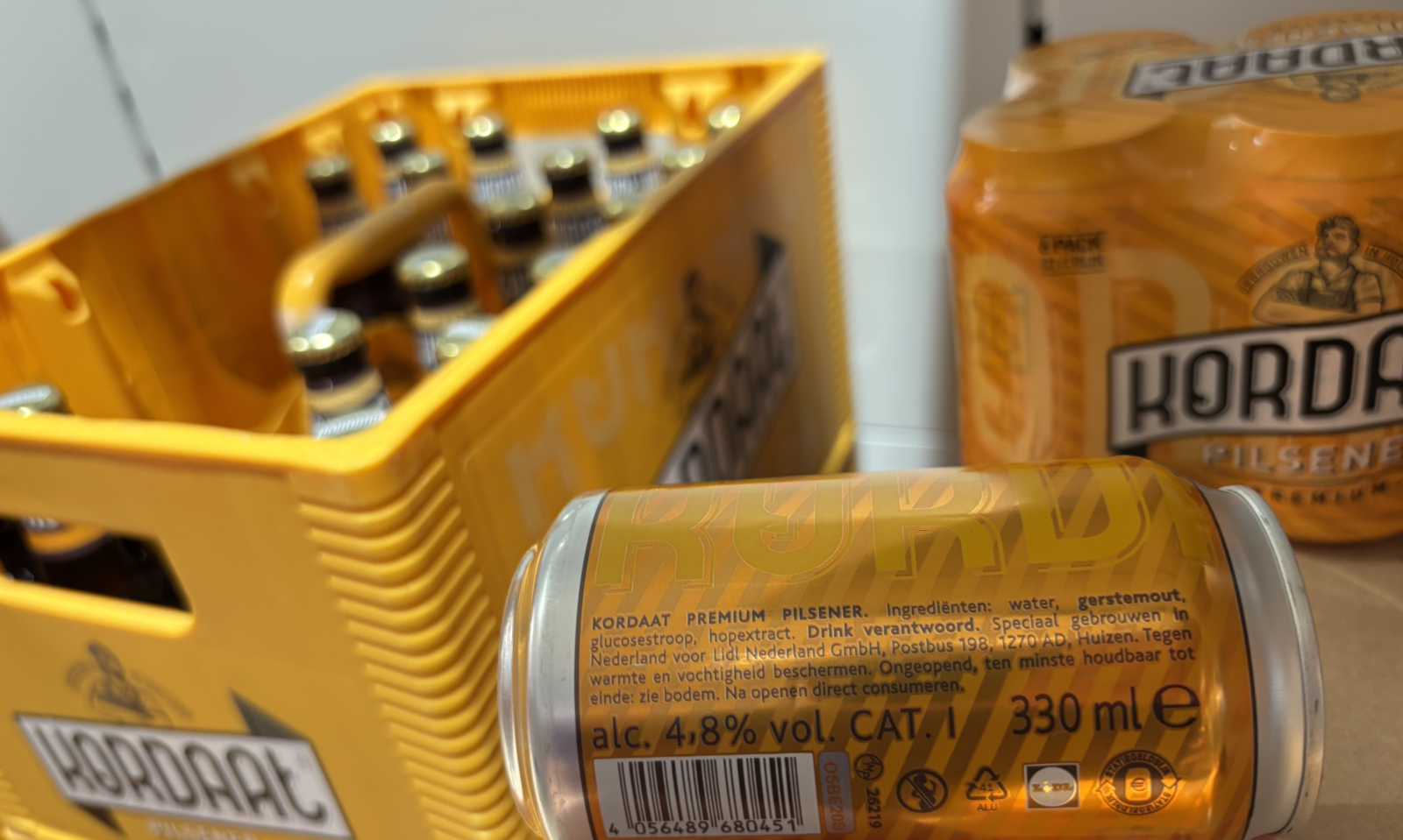 Kordaat bier met oude alcoholpercentage en ingredienten Kordaat bier met oude alcoholpercentage en ingredienten