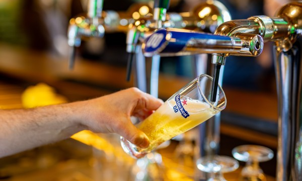 Heineken 0.0 van de tap