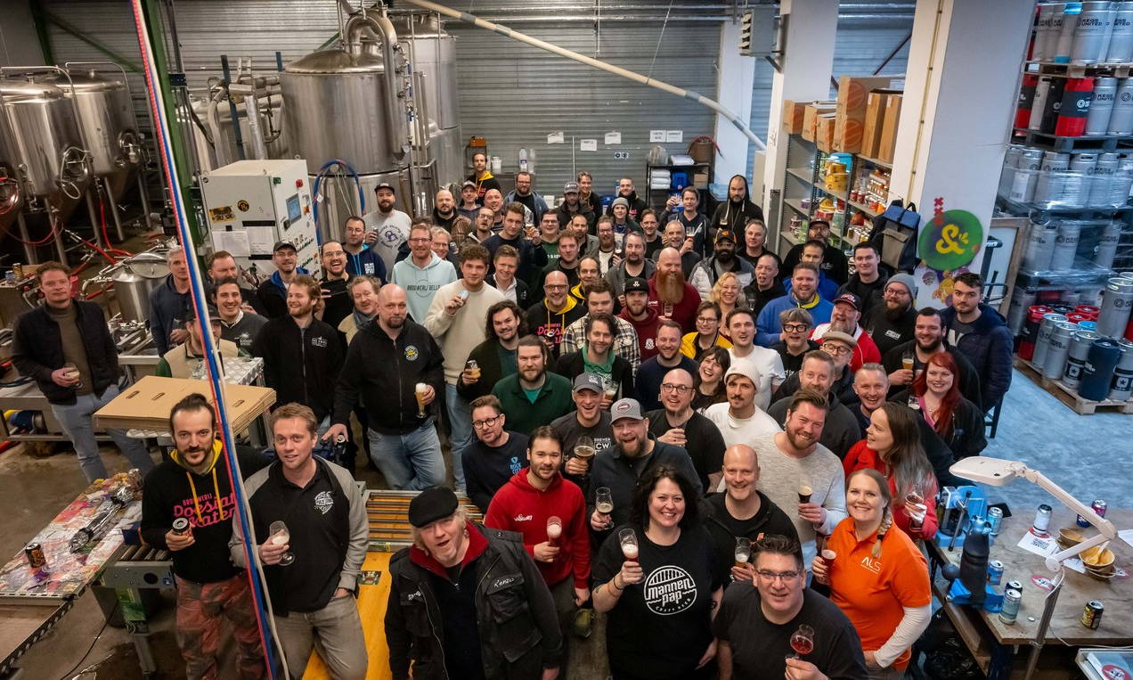 Beer Geeks Beat ALS collab brouwers tijdens een eerdere editie van de actie 