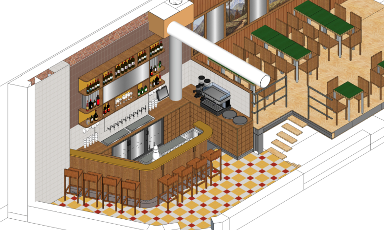 Cafe de Wilde Mossel design
