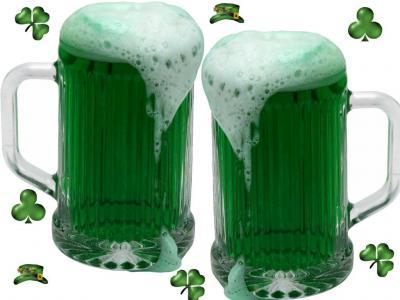 St. Patricks day groen bier St. Patricks day groen bier