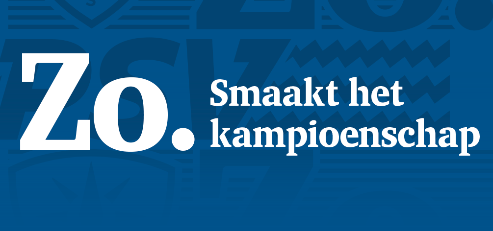 Bavaria en PSV campagne afbeelding met de tekst 'Zo. Smaakt het kampioenschap'.