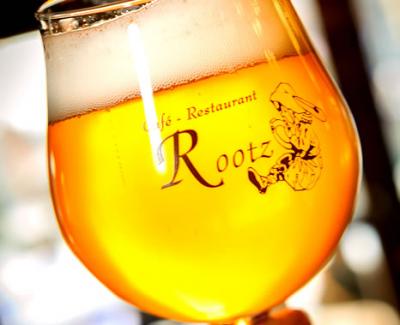 Bier glas van Cafe restaurant Rootz