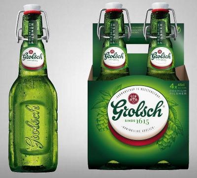 Grolsch komt met nieuwe verpakkingen Grolsch komt met nieuwe verpakkingen