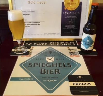 Gouden medaille Spieghelsbier uit Leiden Gouden medaille Spieghelsbier uit Leiden