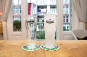Heineken, bierglas, koel, koud biertje, vloeistof