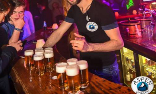 Veel bier op de bar