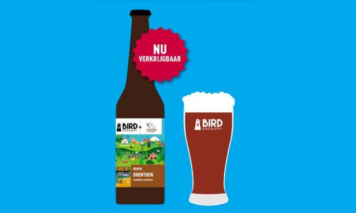 Drenthen speciaalbier van Bird Brewery en Jonge Beer Drenthen speciaalbier van Bird Brewery en Jonge Beer