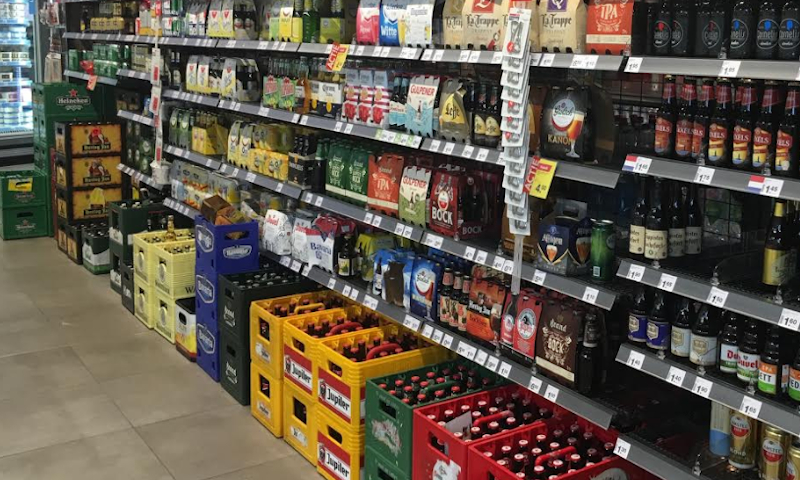 Bier in de supermarkt