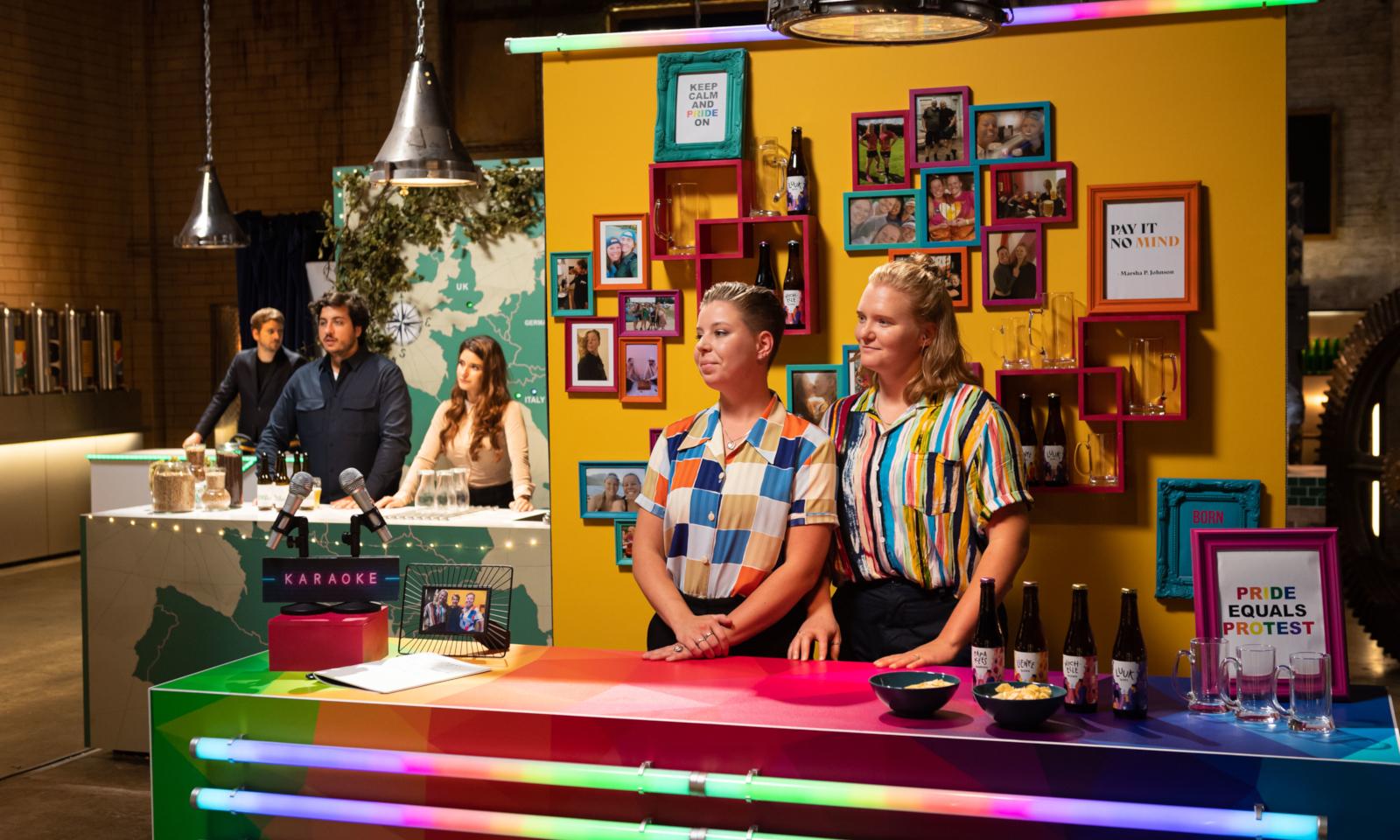 Opnames beer masters met Amy en Maaike uit Nederland