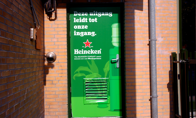 Heineken deur horeca campagne