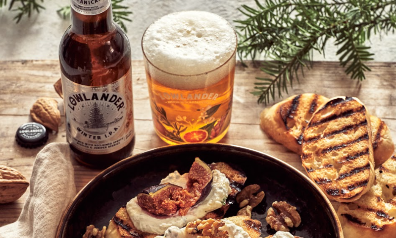 Gerecht met Lowlander Winter IPA erbij