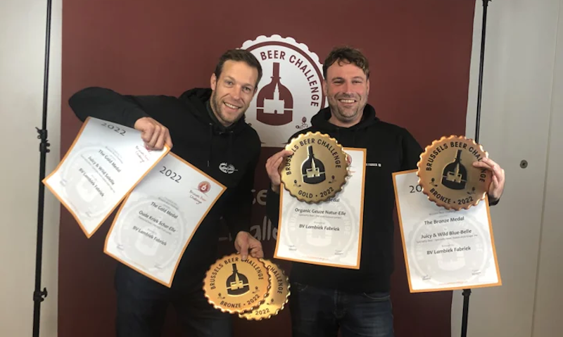 LAmbiek Fabriek brouwers met awards op Brussels Beer Challenge 2022