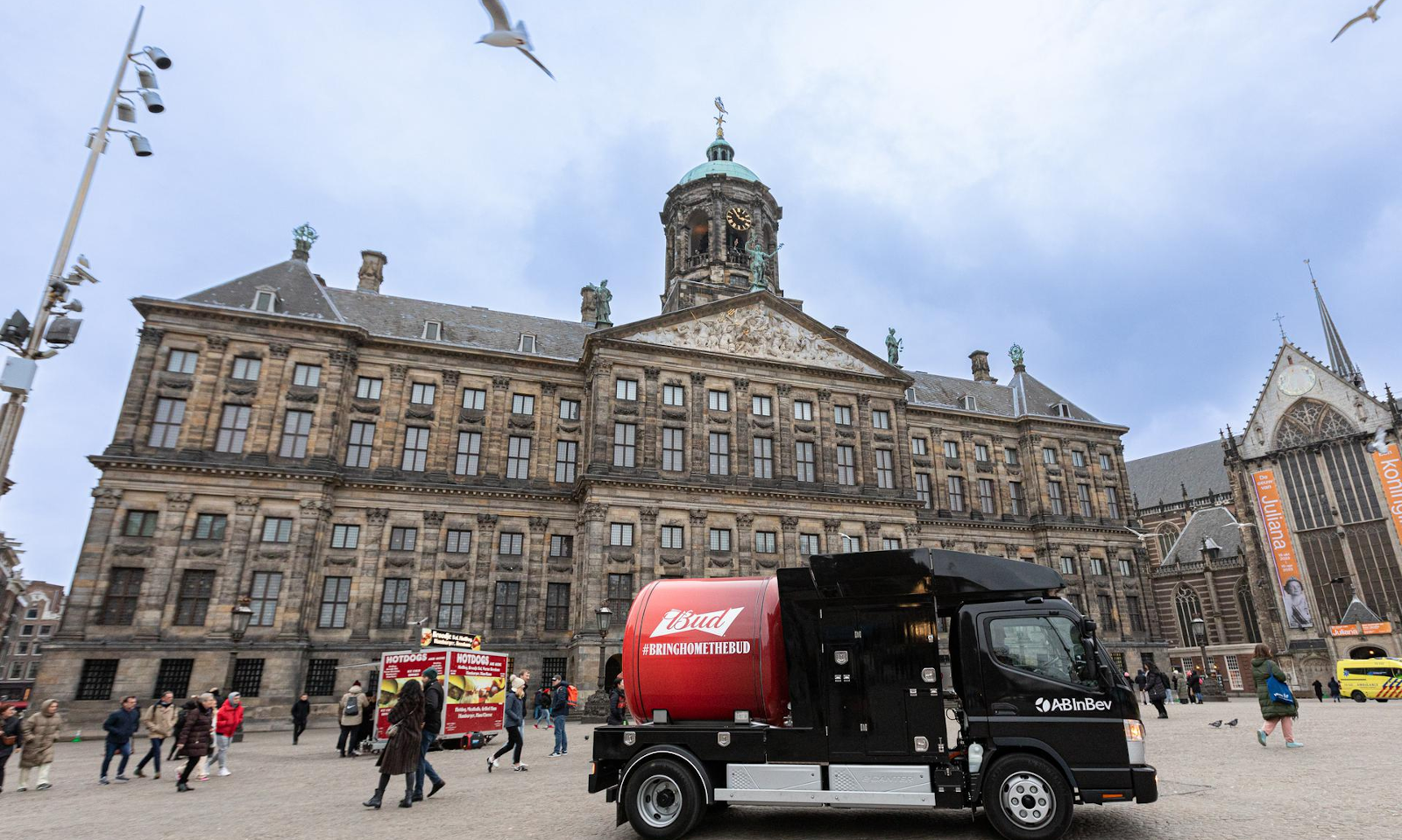 Bud E-truck op de Dam