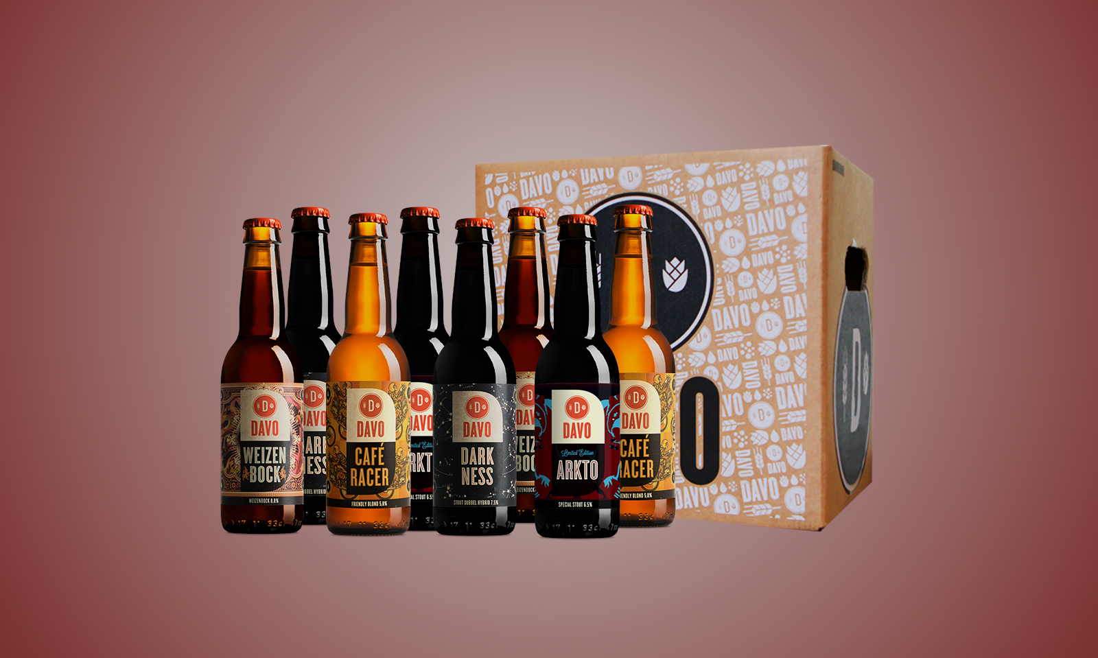 DAVO bierpakket met 8 bieren