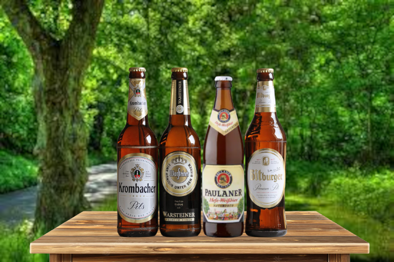 duitse bieren in het bos