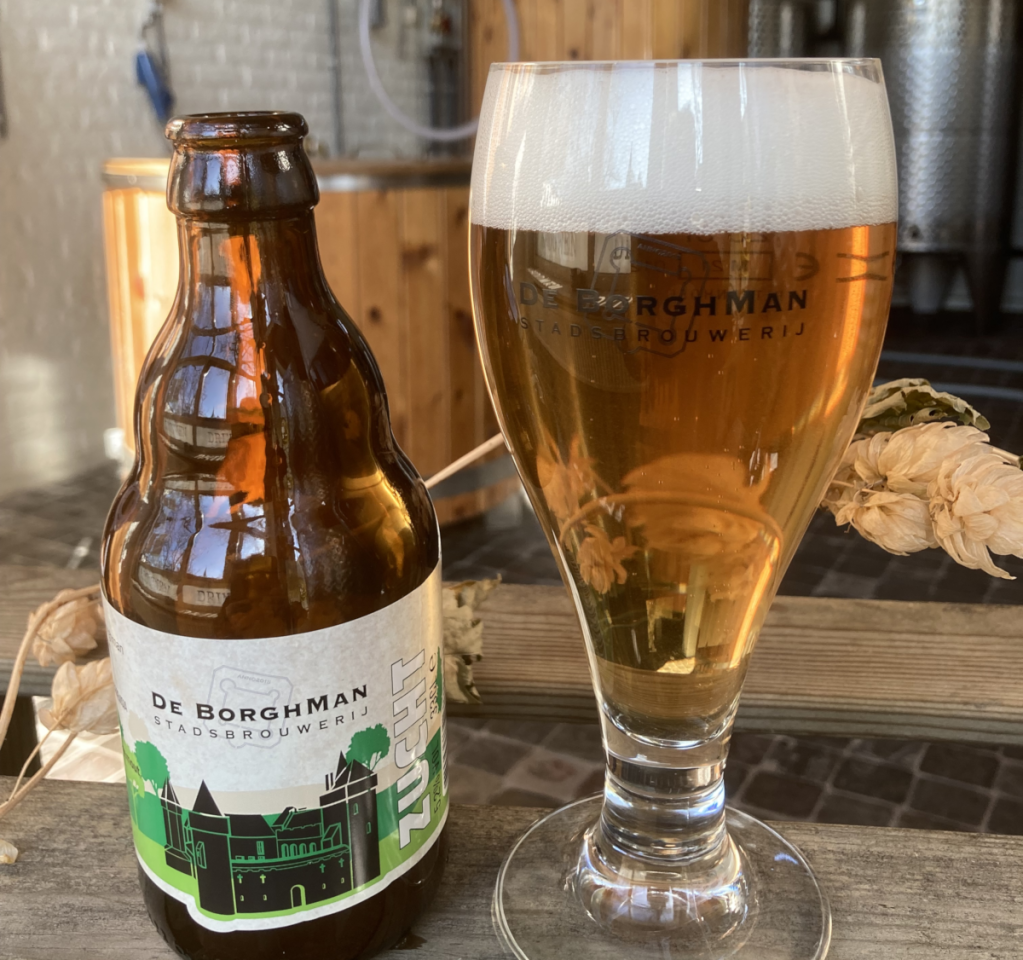 Zuchtbier van De Borghman flesje en glas