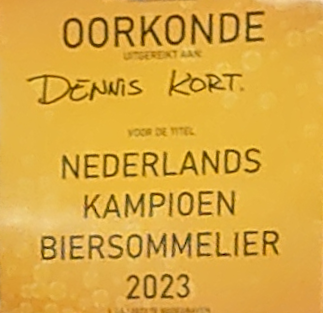 Dennis Kort Nederlands Kampioen Biersommelier 2023