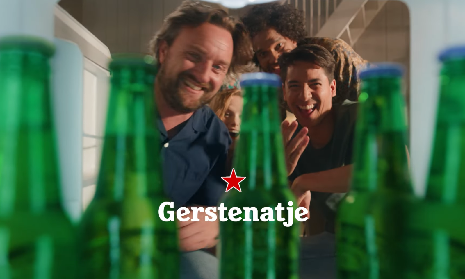 Pratende Heineken koelkast