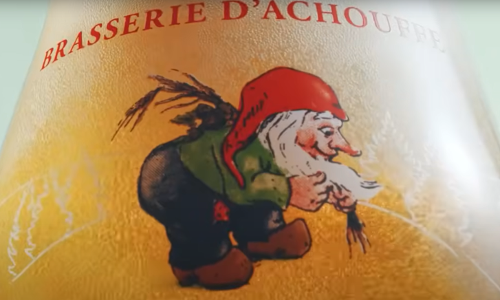 Chouffe Lite close-up in glas Chouffe Lite close-up in glas