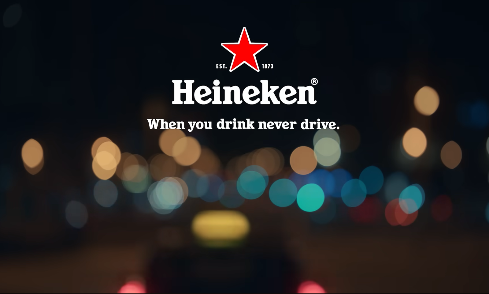 Heineken logo met tekst: 
