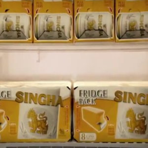 The new Fridge Pack commercial van Singha Beer 