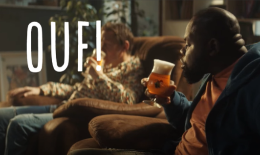 Ouf Chouffe Reclame 2 Mannen In Stoelen Ouf Chouffe Reclame 2 Mannen In Stoelen