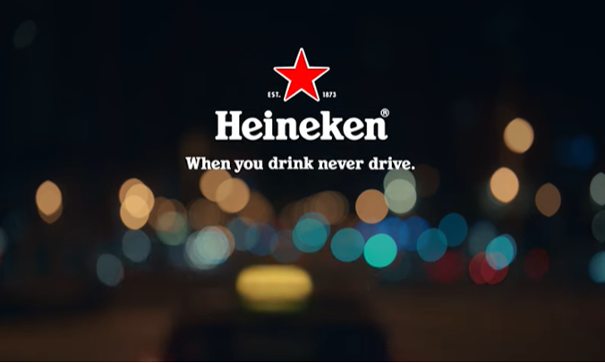 Heineken niet rijden als je drinkt