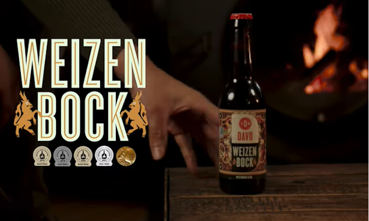 DAVO Weizenbock reclame DAVO Weizenbock reclame
