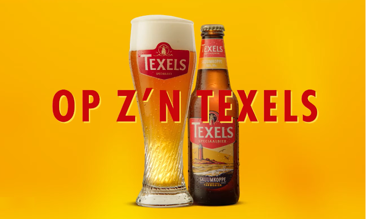 Op zn texels bier reclame Op zn texels bier reclame