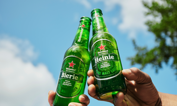 Bierie of Heinie op het Heineken etiket