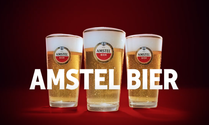 Amstel bier: 3 vaasjes