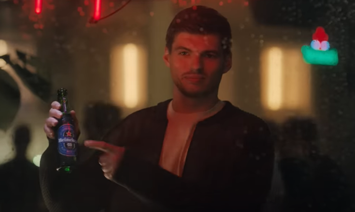 Max Verstappen met Heineken 0.0 / Screenshot Youtube Max Verstappen met Heineken 0.0