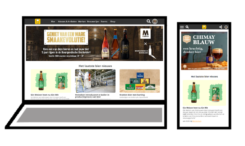 Biernet met ingekochte campagnes