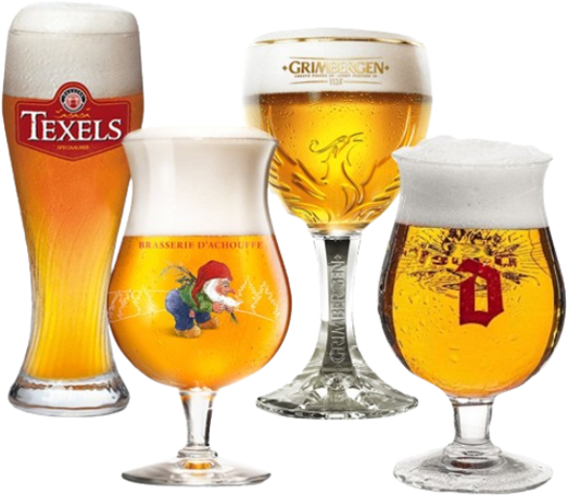 Merk bierglazen cadeau