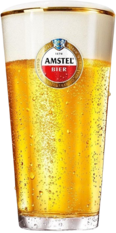 Amstel Vaasje gevuld met bier