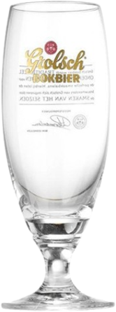 Grolsch bokbier bierglas leeg Grolsch bokbier bierglas leeg