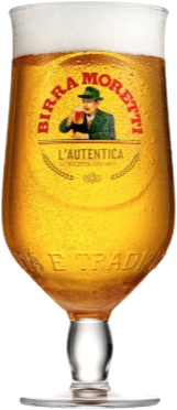 Birra Moretti bierglas