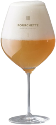 Fourchette bierglas gevuld met bier