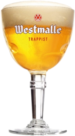Westmalle glas voor trappistenbier Westmalle glas voor trappistenbier
