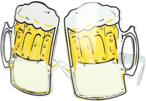 Bierbril voor een feestje
