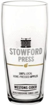 Stowford Press Half Pint bierglas