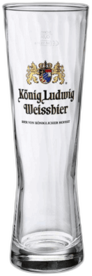 König Ludwig Weissbier glas halve liter, zonder bier