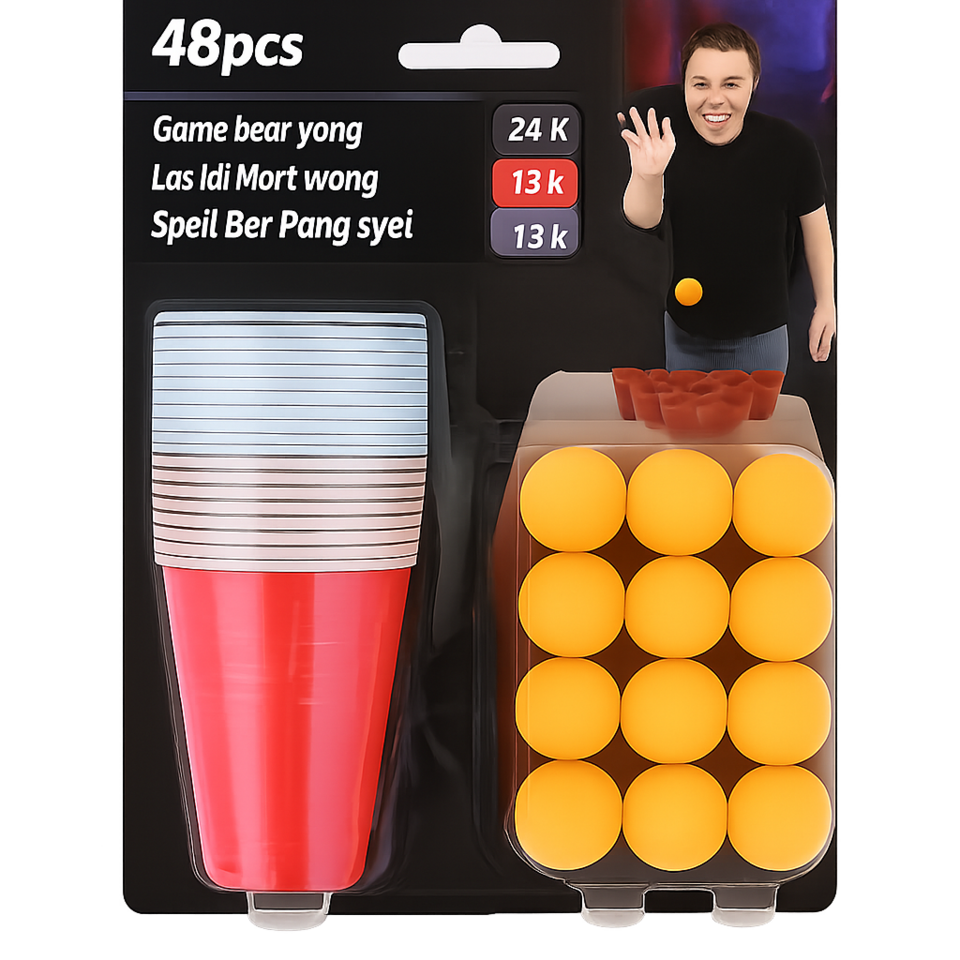 Bierpong spel (48-delig)