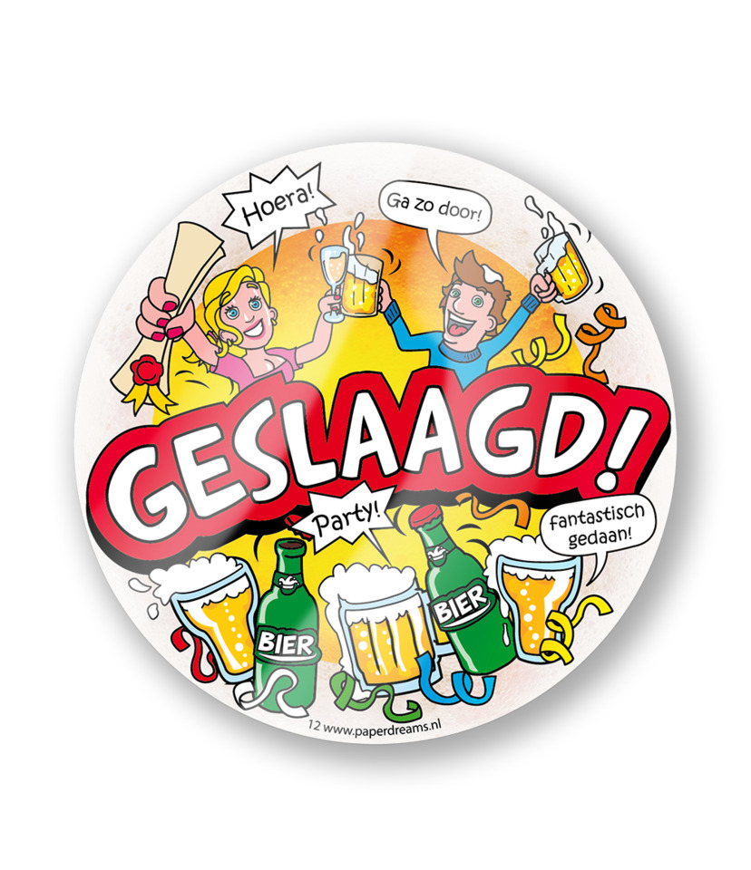 Bierviltjes geslaagd (set van 6)