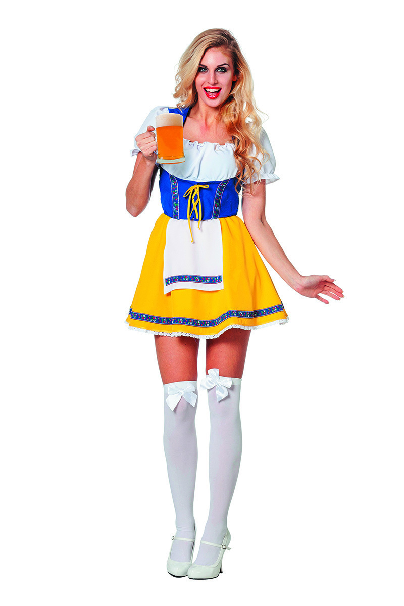 Biermeisje dirndl-jurk (gedragen)