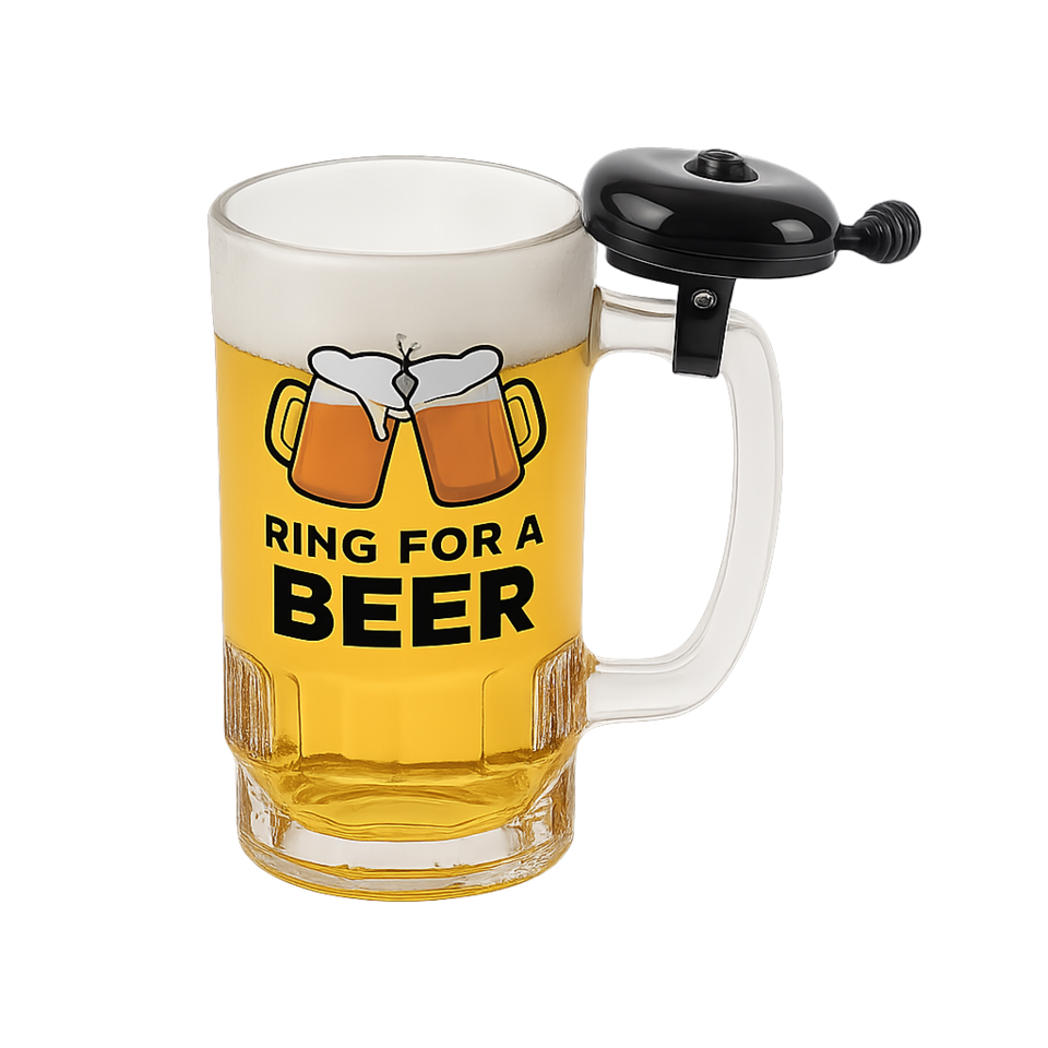 Bierglas met bel